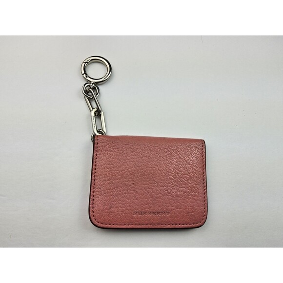 Burberry Pebbled Leather Bifold Keychain Wallet - Picture 1 of 9